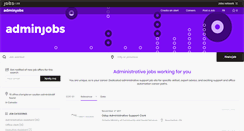 Desktop Screenshot of adminjobs.ca