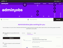 Tablet Screenshot of adminjobs.ca